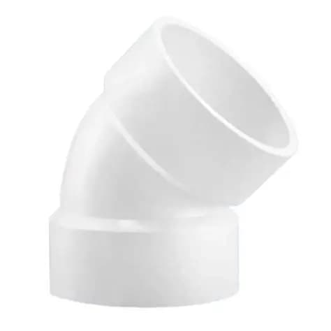 BBF -white-pvc-elbow45-3inch-S.40