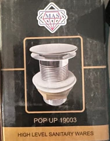 MAS Pop Up Basin Waste 1 1/4 Inch