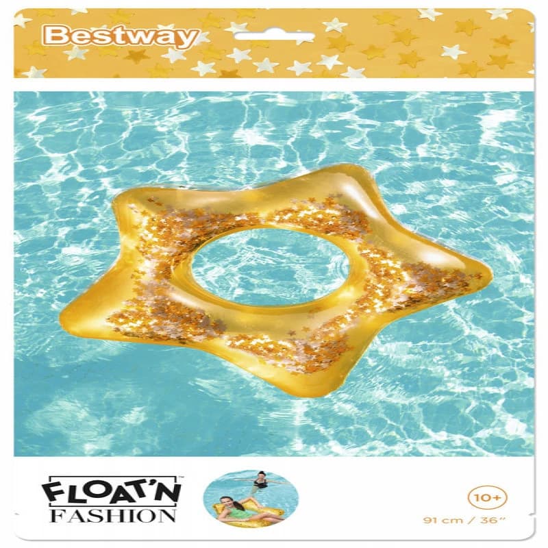 Bestway Neon Stars & Heart Swim Ring 91 cm 26-36141