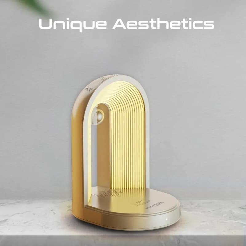 مصباح LED 3 في 1 مع شاحن لاسلكي ومكبر صوت بلوتوث