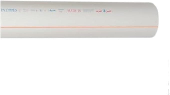 ماسورة بلاستيك ابيض ضغط 40 3 انش - زينثWhite Plastic Pipe, 40 PSI, 3 Inch - Zenith