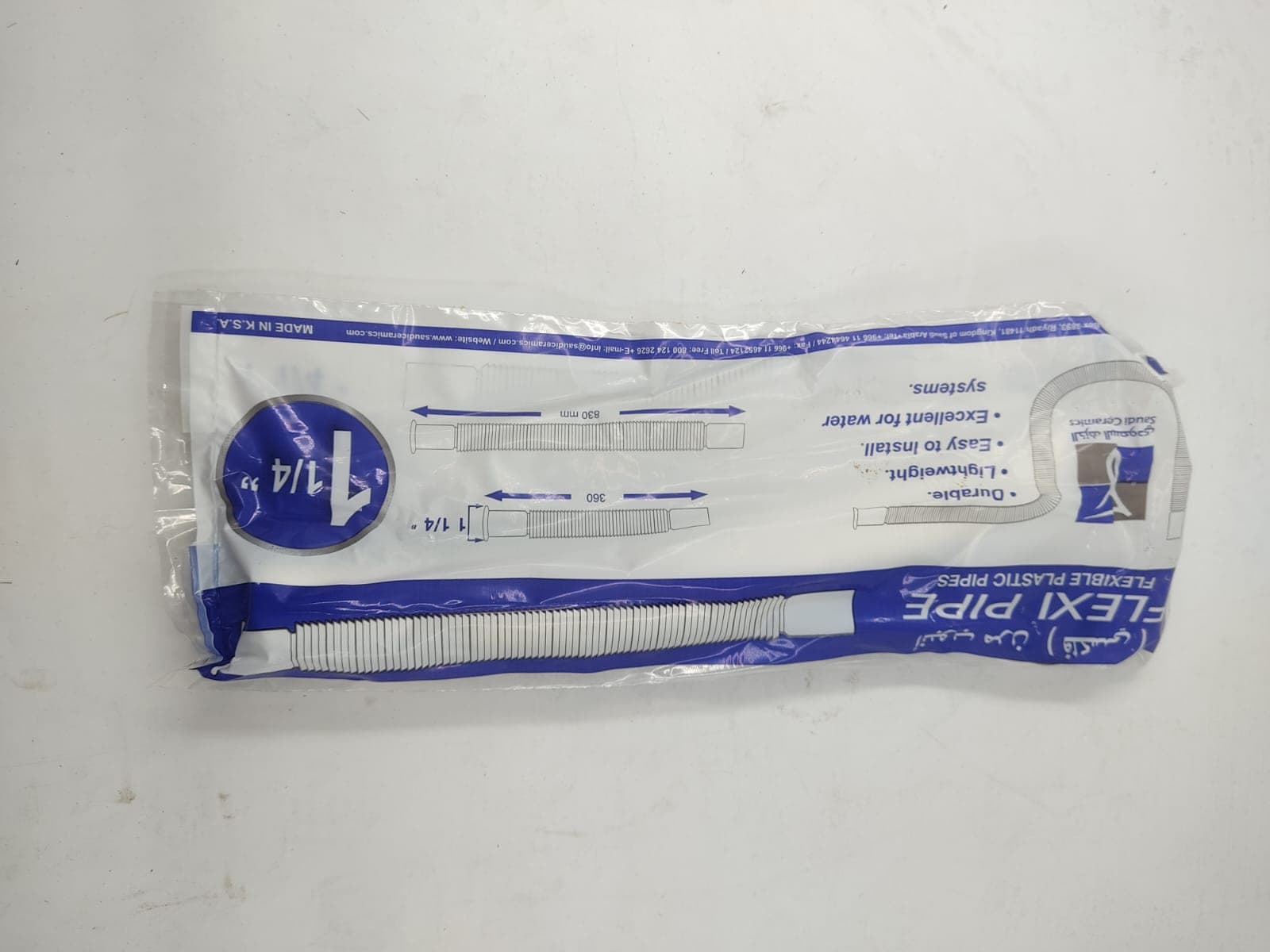 saudi-ceramic-flexiblehose wash basin- 1 1/ 4