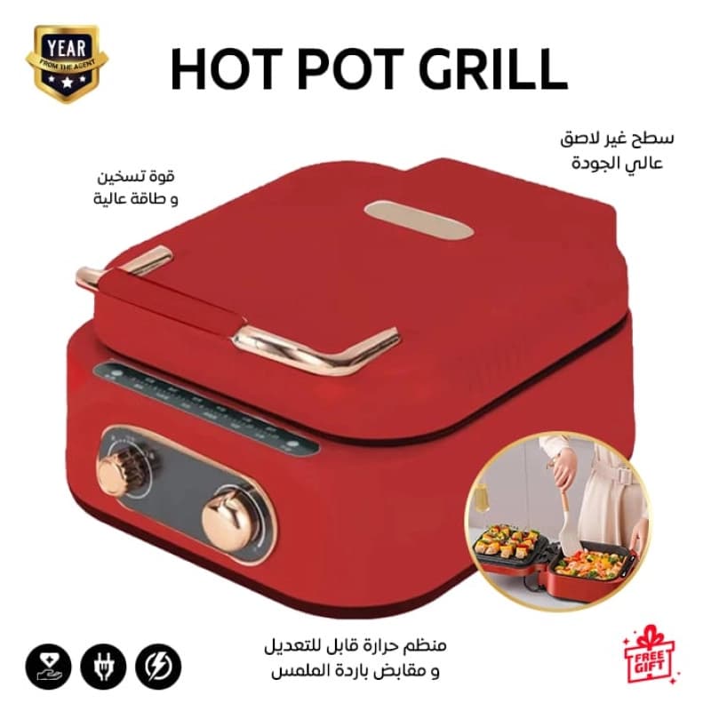 2 in 1 Electric Pot & Grill