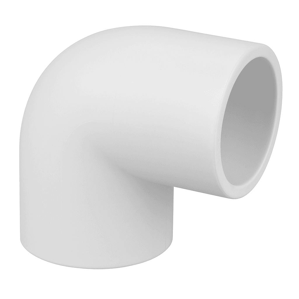 zenit-white-pvc elbow90-1 1/2inch-S.40