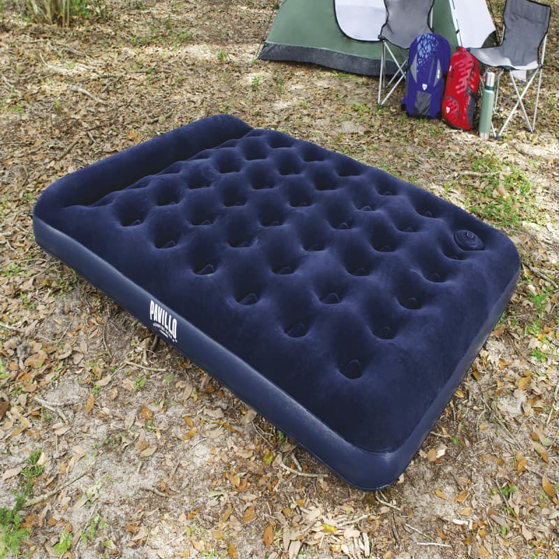 Bestway Easy Inflate Flocked Air Bed/Queen 203X152X22Cm -26-67226