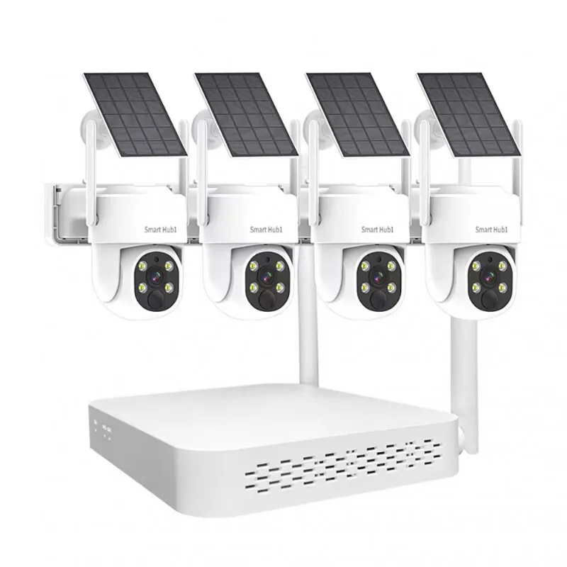 كاميرات مراقبة خارجية لاسلكية متحركة بدقة 4 ميجا 2K مع WiFi NVR